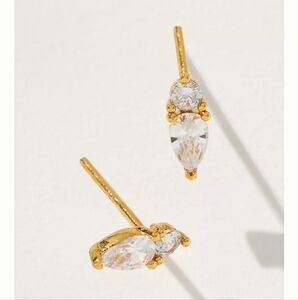 Anthropologie Mini Crystal Post Earrings
